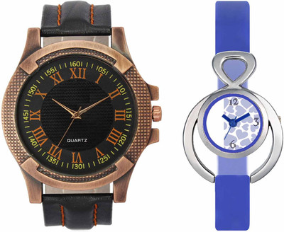 

VALENTIME VL23VT12 New Latest Stylish Designer Collection Leather Combo Couple Fancy Casual Best Offer Watch - For Men & Women