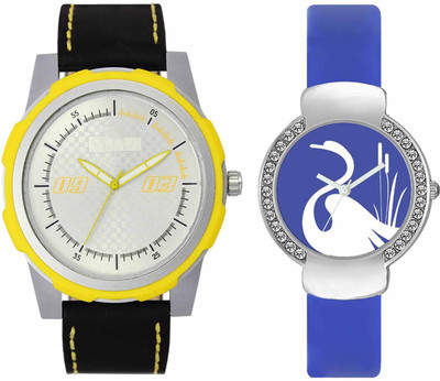 

VALENTIME VL43VT23 New Latest Stylish Designer Collection Leather Combo Couple Fancy Casual Diamond Best Offer Watch - For Men & Women
