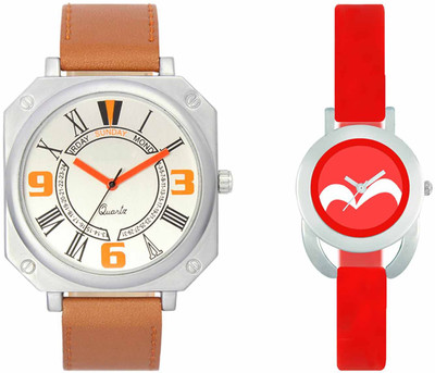 

VALENTIME VL45VT19 New Latest Stylish Designer Collection Leather Combo Couple Fancy Casual Best Offer Watch - For Men & Women