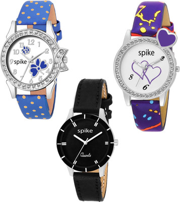 

spike stylish leather strap watch for women Watch - For Girls