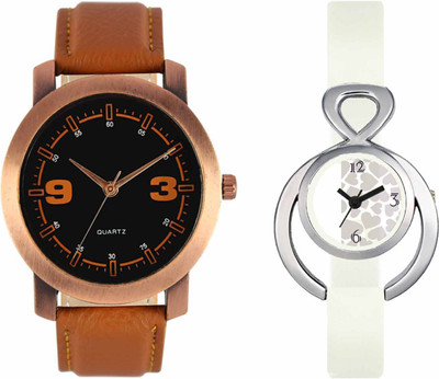 

VALENTIME VL21VT15 New Latest Stylish Designer Collection Leather Combo Couple Fancy Casual Best Offer Watch - For Men & Women