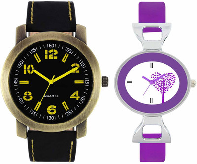 

VALENTIME VL33VT28 New Latest Stylish Designer Collection Leather Combo Couple Fancy Casual Best Offer Watch - For Men & Women
