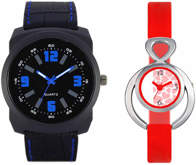 

VALENTIME VL32VT14 New Latest Stylish Designer Collection Leather Combo Couple Fancy Casual Best Offer Watch - For Men & Women