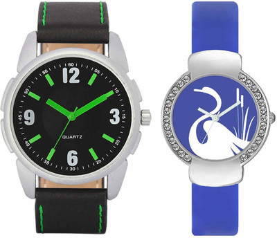 

VALENTIME VL26VT23 New Latest Stylish Designer Collection Leather Combo Couple Fancy Casual Diamond Best Offer Watch - For Men & Women