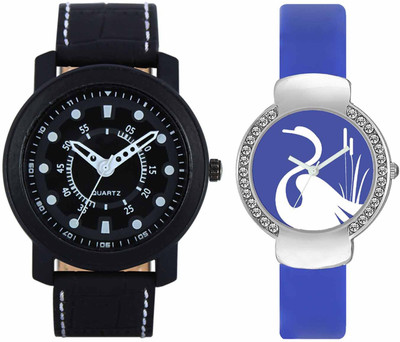 

VALENTIME VL15VT23 New Latest Stylish Designer Collection Leather Combo Couple Fancy Casual Diamond Best Offer Watch - For Men & Women