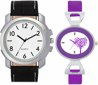 

VALENTIME VL12VT28 New Latest Stylish Designer Collection Leather Combo Couple Fancy Casual Best Offer Watch - For Men & Women