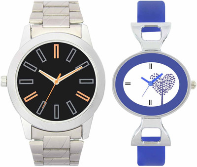 

VALENTIME VL01VT29 New Latest Stylish Designer Collection Leather Combo Couple Silver Metal bracelet Fancy Casual Best Offer Watch - For Men & Women