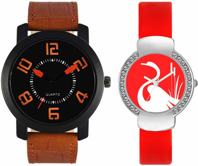 

VALENTIME VL20VT25 New Latest Stylish Designer Collection Leather Combo Couple Fancy Diamond Casual Best Offer Watch - For Men & Women