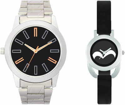 

VALENTIME VL01VT16 New Latest Stylish Designer Collection Leather Combo Couple Silver Metal bracelet Fancy Casual Best Offer Watch - For Men & Women