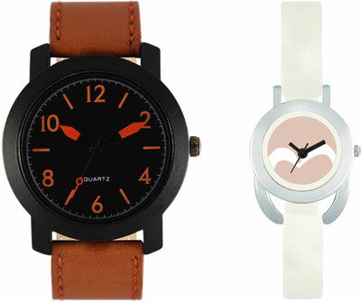 

VALENTIME VL19VT20 New Latest Stylish Designer Collection Leather Combo Couple Fancy Casual Best Offer Watch - For Men & Women