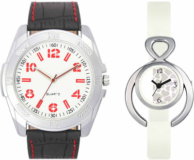

VALENTIME VL29VT15 New Latest Stylish Designer Collection Leather Combo Couple Fancy Casual Best Offer Watch - For Men & Women