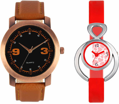 

VALENTIME VL21VT14 New Latest Stylish Designer Collection Leather Combo Couple Fancy Casual Best Offer Watch - For Men & Women