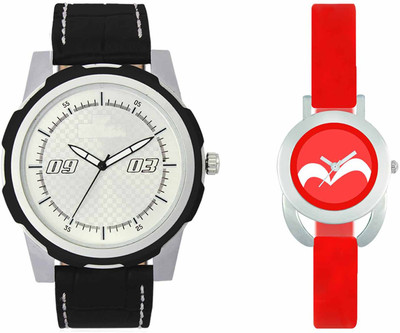 

VALENTIME VL40VT19 New Latest Stylish Designer Collection Leather Combo Couple Fancy Casual Best Offer Watch - For Men & Women
