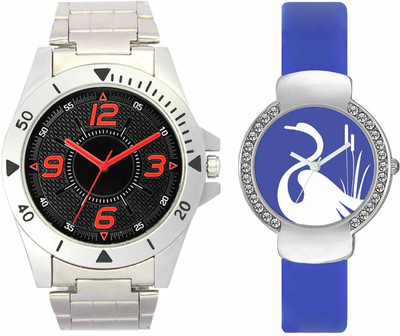 

VALENTIME VL02VT23 New Latest Stylish Designer Collection Leather Combo Couple Fancy Casual Diamond Best Offer Watch - For Men & Women