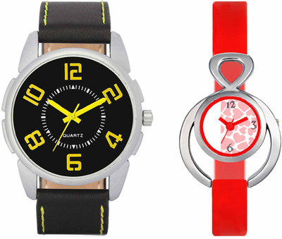 

VALENTIME VL25VT14 New Latest Stylish Designer Collection Leather Combo Couple Fancy Casual Best Offer Watch - For Men & Women