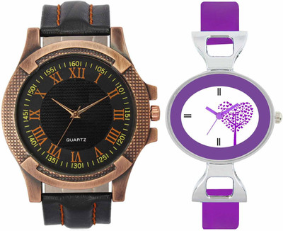 

VALENTIME VL23VT28 New Latest Stylish Designer Collection Leather Combo Couple Fancy Casual Best Offer Watch - For Men & Women