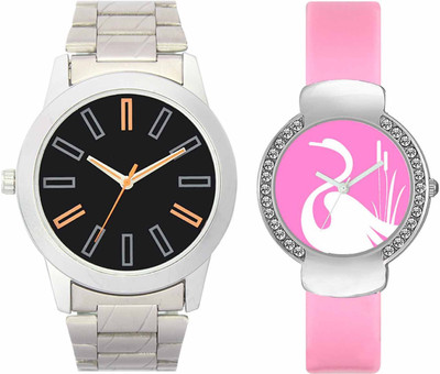 

VALENTIME VL01VT24 New Latest Stylish Designer Collection Leather Combo Diamond Couple Fancy Casual Best Offer Watch - For Men & Women