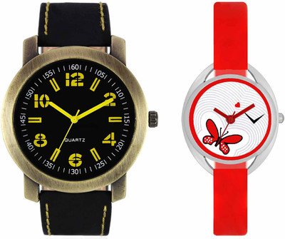 

VALENTIME VL33VT04 New Latest Stylish Designer Collection Leather Combo Couple Fancy Casual Best Offer Watch - For Men & Women