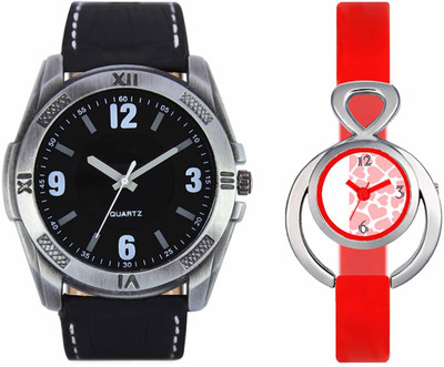 

VALENTIME VL34VT14 New Latest Stylish Designer Collection Leather Combo Couple Fancy Casual Best Offer Watch - For Men & Women