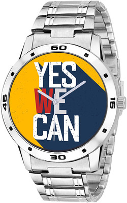 

Scarter Yes We Can Slogan Analog Metal Strap S-AR311 Watch - For Men