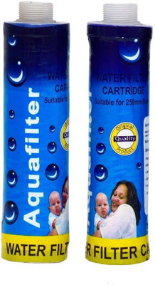 

Aquafobes 10" Water Filter Cartridge Candle for All Kind of RO Water Purifier Solid Filter Cartridge(1, Pack of 2)