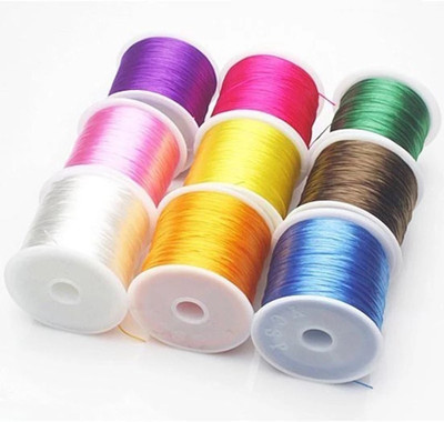 

Medonna shoppe Zari thread for jewellery making, craft works, pack of 9 colours