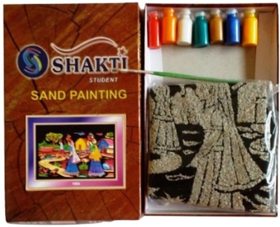 

Shakti Sand Painting DIY Kit Size : 36 x 60 cm (One Painting Kit)