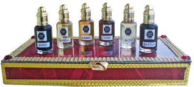 ASHTAAROMAS Combo of 6 Pcs Pure Herbal Fragrances Attar Herbal Attar Gul Hina Herbal Attar(Gul Hina)