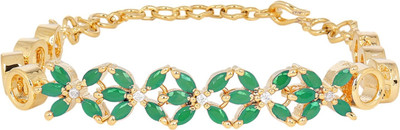 

Adwitiya Collection Copper Cubic Zirconia Gold-plated Bracelet