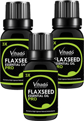 

VIHADO 100% Pure Flax Seed Oil (15 ML) (Pack of 3)(15 ml)