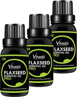 

VIHADO 100% Pure Flax Seed Oil (10 ML) (Pack of 3)(10 ml)