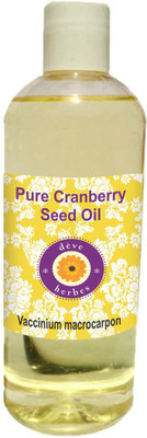 

Deve Herbes Pure Cranberry Seed Oil 200ml (Vaccinium macrocarpon) 100% Natural Therapeutic Grade(200 ml)