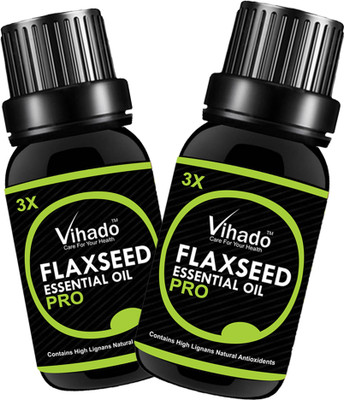 

VIHADO 100% Pure Flax Seed Oil 3X PRO (30 ML) (Pack of 2)(30 ml)