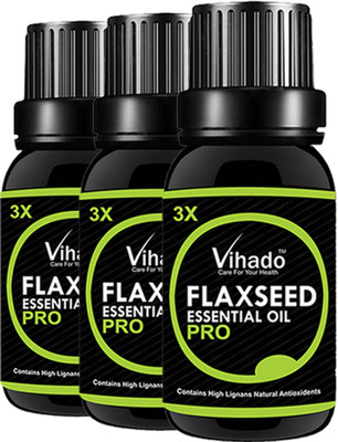 

VIHADO 100% pure and natural Cold Pressed Flaxseed Oil 20 ML (PACK OF 3)(20 ml)