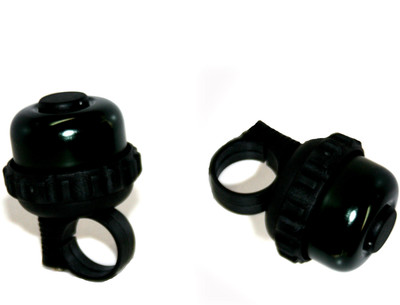 Adraxx Bicycle Rotate Bell Aluminum Alloy Safety Horn Bell(Black)