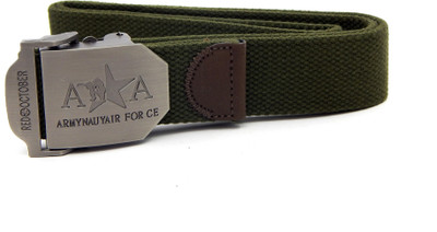 

Els Boys & Girls Casual Green Canvas, Fabric Belt