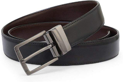 

Cyclone Men Casual Black Genuine Leather Reversible Belt
