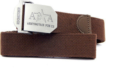 

Els Boys & Girls Casual Brown Canvas, Fabric Belt