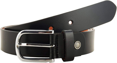

Cyclone Men Formal Black Genuine Leather Belt