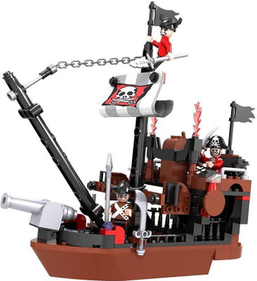 

Pacific Toys Cogo Sea Rover Pirate Ship Building Blocks , Multi Color (167 Count)(Multicolor)