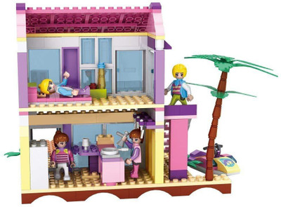 

Pacific Toys Cogo Dream Girls Beach Villa Building Set , Multi Color (423 Count)(Multicolor)