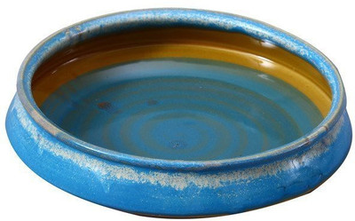 

caffeine Decorative Bowl 11 Inch in Arctic Blue Studio Ceramic Bowl(Blue, Pack of 1)