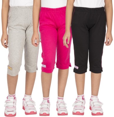 OCEAN RACE Stylish (3/4 th Pant) Regular Fit Women Pink, Black, Grey Capri