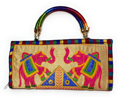 

Unique Fashion Casual, Party, Formal Beige, Multicolor Clutch
