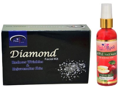 

Pink Root DIAMON KIT 83G WITH APPLE FACE WASH 100ML(Set of 2)