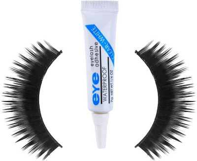 

Sah&Shi Eyelashes pack of 1 with Eyelash Adhesive Glue 7g(Pack of 2)