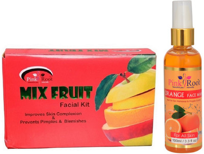 

Pink Root MIX FRUIT KIT 83G WITH ORANGE FACE WASH 100ML(Set of 2)