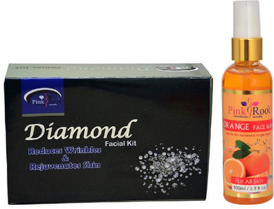 

Pink Root DIAMON KIT 83G WITH ORANGE FACE WASH 100ML(Set of 2)