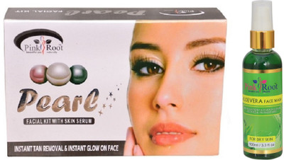 

Pink Root PEARL KIT 83G WITH ALOE VERA FACE WASH 100ML(Set of 2)