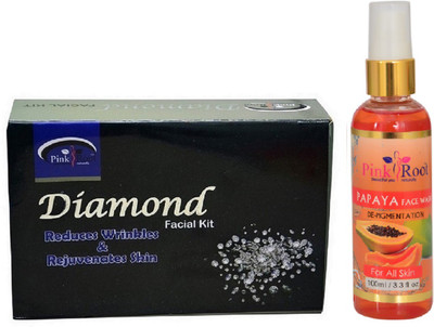 

Pink Root DIAMON KIT 83G WITH PAPAYA FACE WASH 100ML(Set of 2)